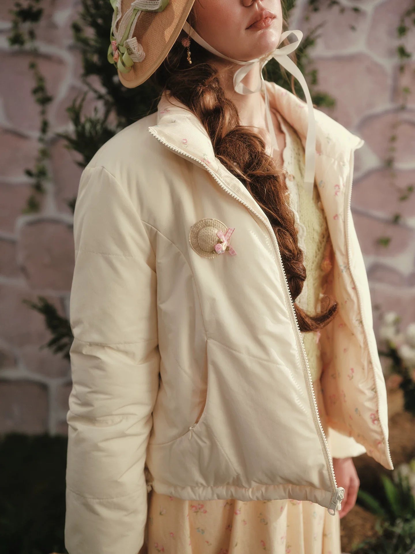 French Cropped Down Puffer Jacket