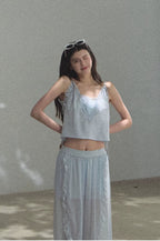 Lyocell Linen Camisole & Relaxed Trousers Set