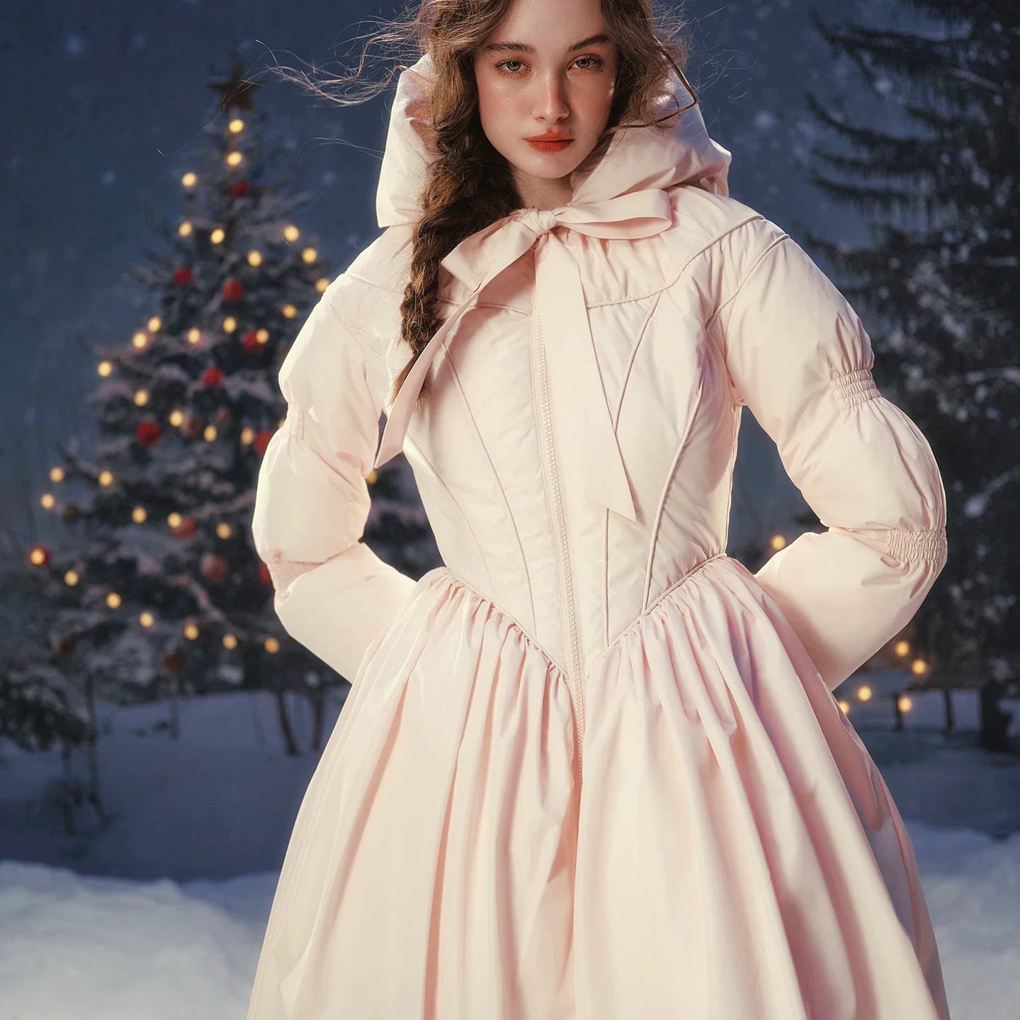 French Tailored Longline Down Coat