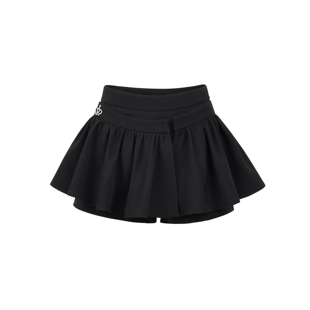 Provence Girl High-Waist A-Line Skort