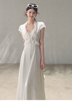 Lyocell Linen Tie-Waist Dress