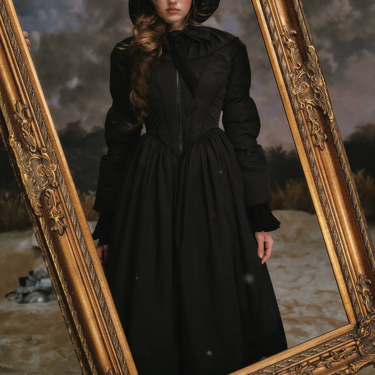 French Tailored Longline Down Coat