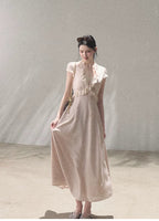 Lyocell Linen Tie-Waist Dress