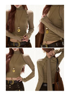 Textured Panel Knit Base Layer