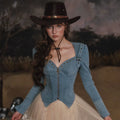 Denim Knight Structured French Denim Corset