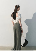 Mint Dream Shimmer Off-Shoulder T-Shirt