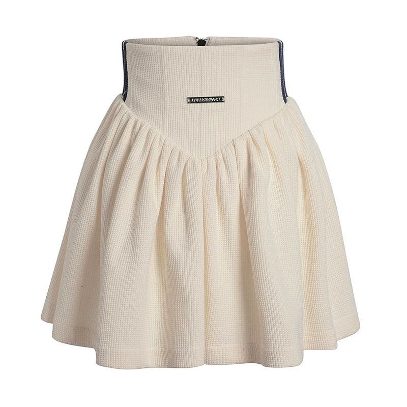 Tennis Waffle Sweatshirt & Mini Skirt Set