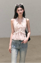 Valley Fog Vintage Washed Flared Jeans