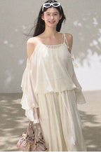 Silk-Blend Relaxed Wide-Leg Trousers