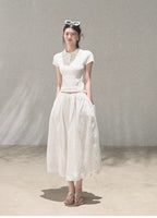 Journey Linen Polo Knit T-Shirt