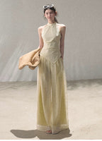 Childhood Tales Mesh Wide-Leg Trousers