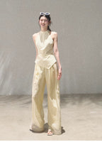 Childhood Tales Mesh Wide-Leg Trousers