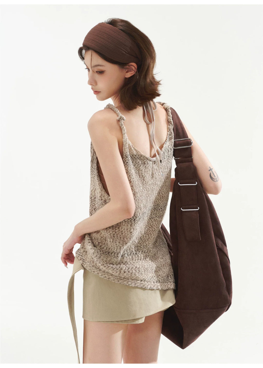 Halter Cami & Textured Sheer Cover-Up Set