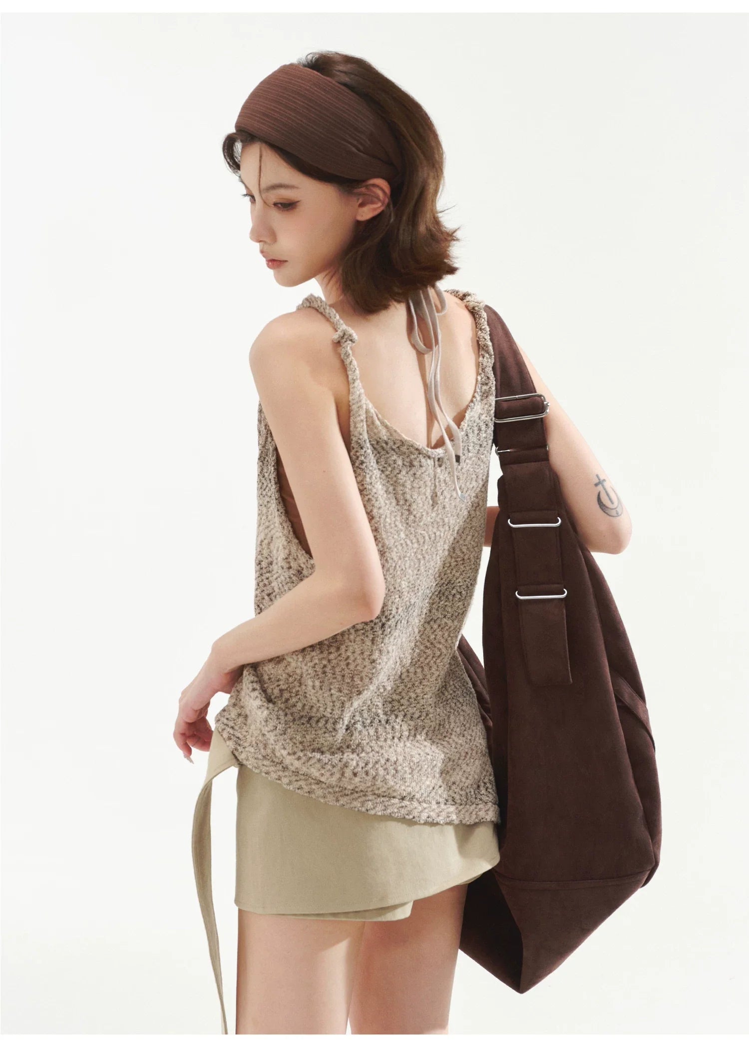 Halter Cami & Textured Sheer Cover-Up Set