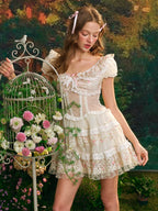 Starry Bloom Fairy Corset Mini Dress