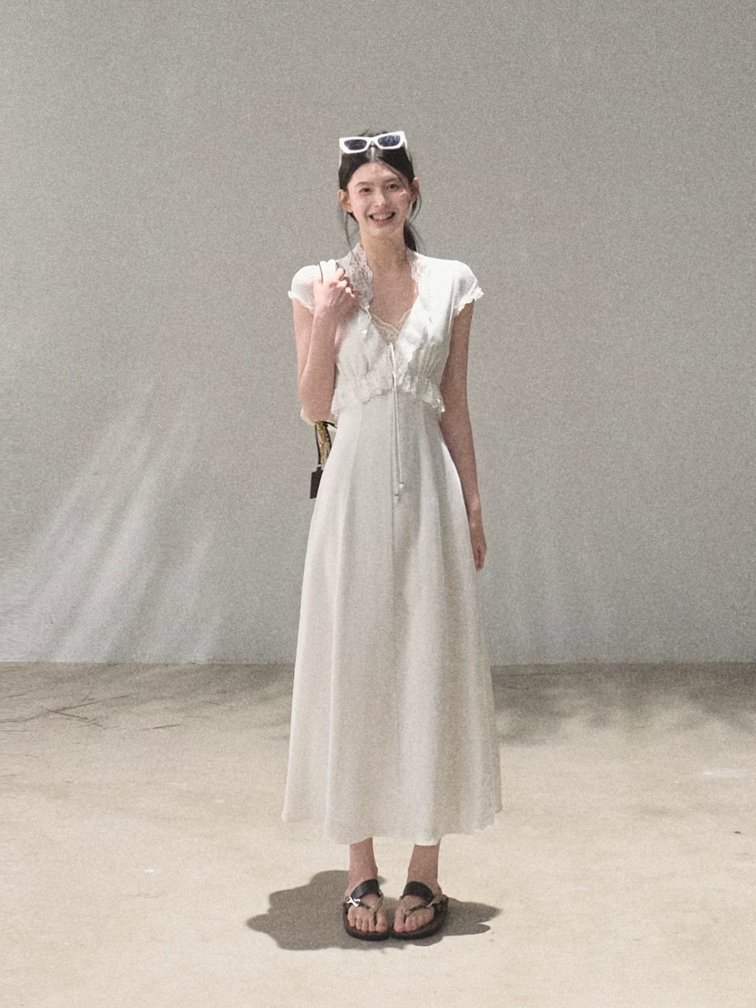 Lyocell Linen Tie-Waist Dress