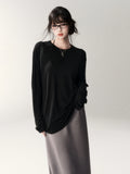 Luxe Lyocell Linen Relaxed Long Sleeve Tee