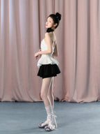 Provence Girl High-Waist A-Line Skort