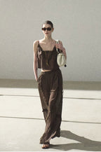 Lyocell Linen Camisole & Relaxed Trousers Set