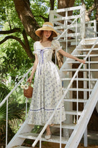 Wisteria French Floral Corset Dress