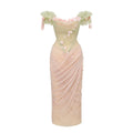 French Gentle Corset Strapless Gown Dress