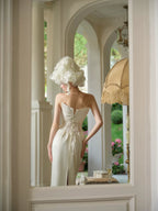 Magic Enchantment Satin Corset Wedding Dress