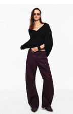 Linen Tencel Curved Pants