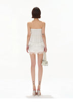 Polka Dot Lace Trim Vacation Two-Piece Set
