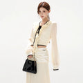 Chiffon Blouse & High-Waist Maxi Skirt Set