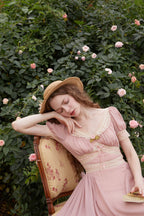 French Vintage Romantic Lace Dress