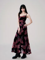 Backless New Chinese Slip Maxi Dress