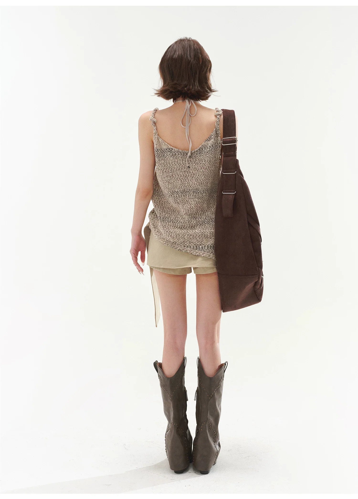 Halter Cami & Textured Sheer Cover-Up Set