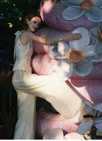 Childhood Tales Mesh Wide-Leg Trousers