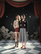 Christmas Night Corset Top & Plaid Skirt Set