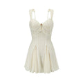 Vintage Shell-Texture Stretch Mermaid Slip Dress