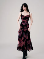 Backless New Chinese Slip Maxi Dress