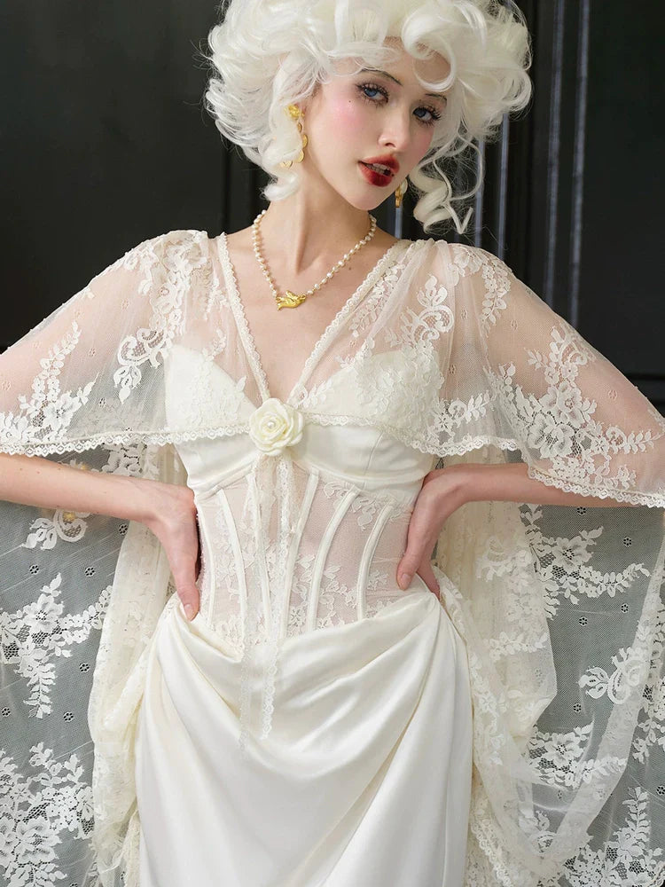 Magic Enchantment Satin Corset Wedding Dress