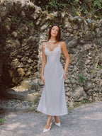 Moonlit Tide Lace Splice Princess Slip Dress