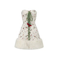 French Playful Quilted Down Dress & Jacket Set