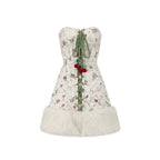 French Playful Quilted Down Dress & Jacket Set