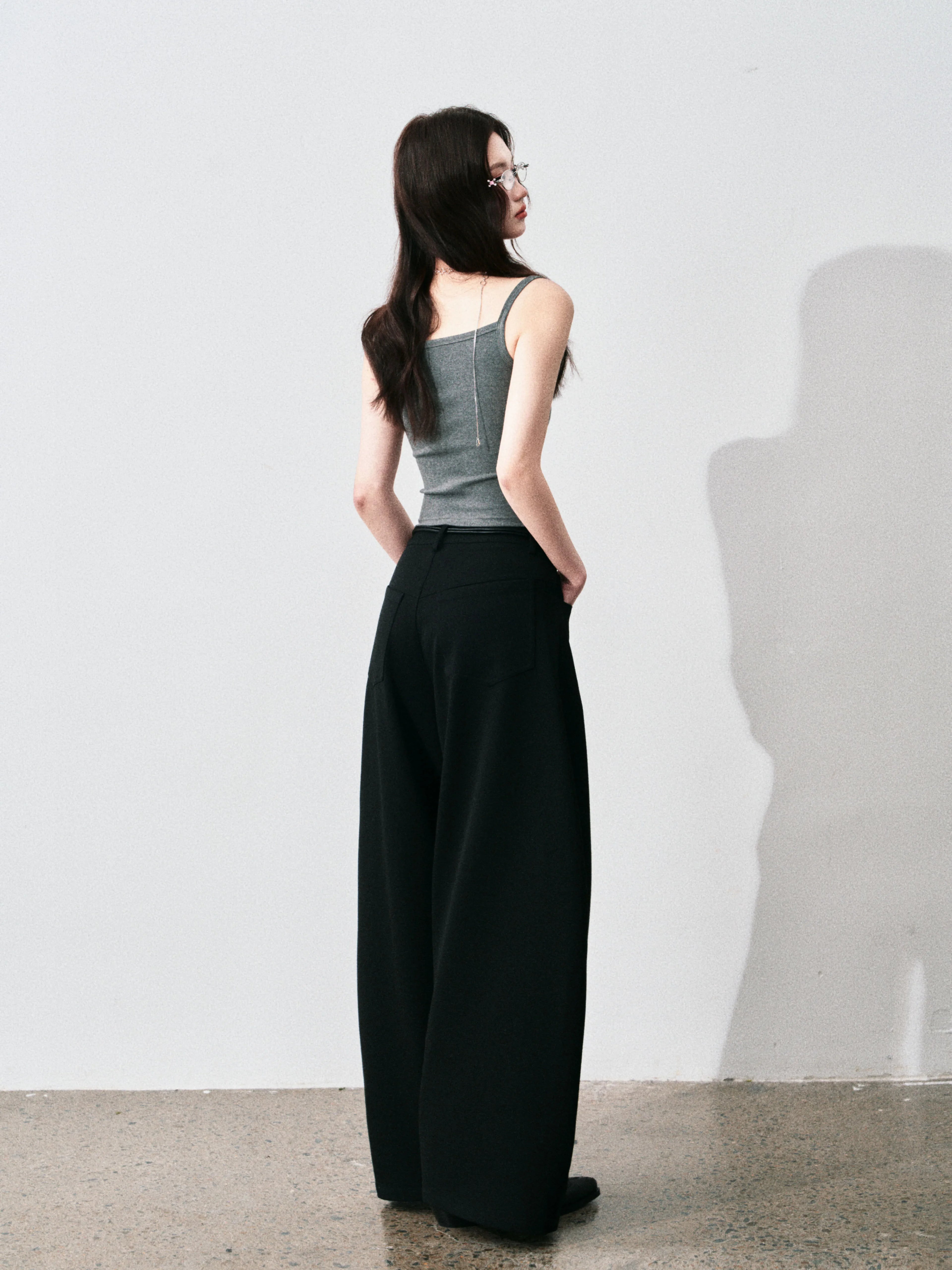 Contrast Lace Trim Slim-Fit Camisole