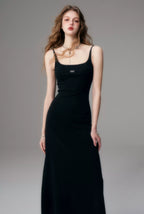Minimal Long Knit Slip Maxi Dress