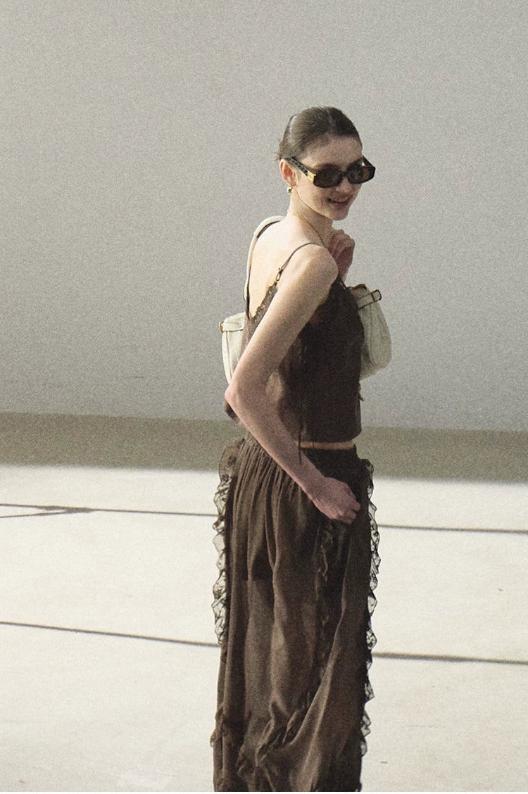 Lyocell Linen Camisole & Relaxed Trousers Set