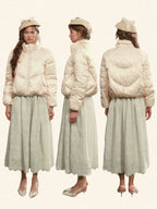 French Cropped Down Puffer Jacket