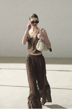 Lyocell Linen Camisole & Relaxed Trousers Set