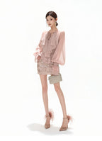 Luminous Nouveau Ruffle Chiffon Blouse