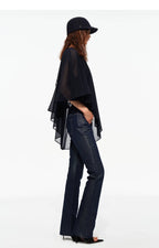 Handwoven Chain Cape Blouse