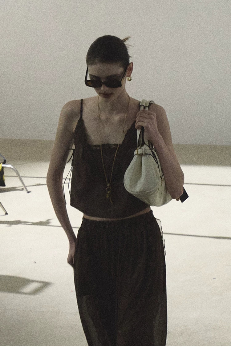Lyocell Linen Camisole & Relaxed Trousers Set