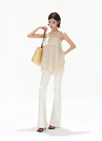 Versatile Queen Low-Rise Flared Trousers
