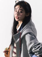 Miu-Inspired Varsity Sweatshirt & Skirt Set